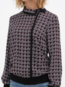 Блуза Sassofono модель A271-SC-3508_бордовый Фото