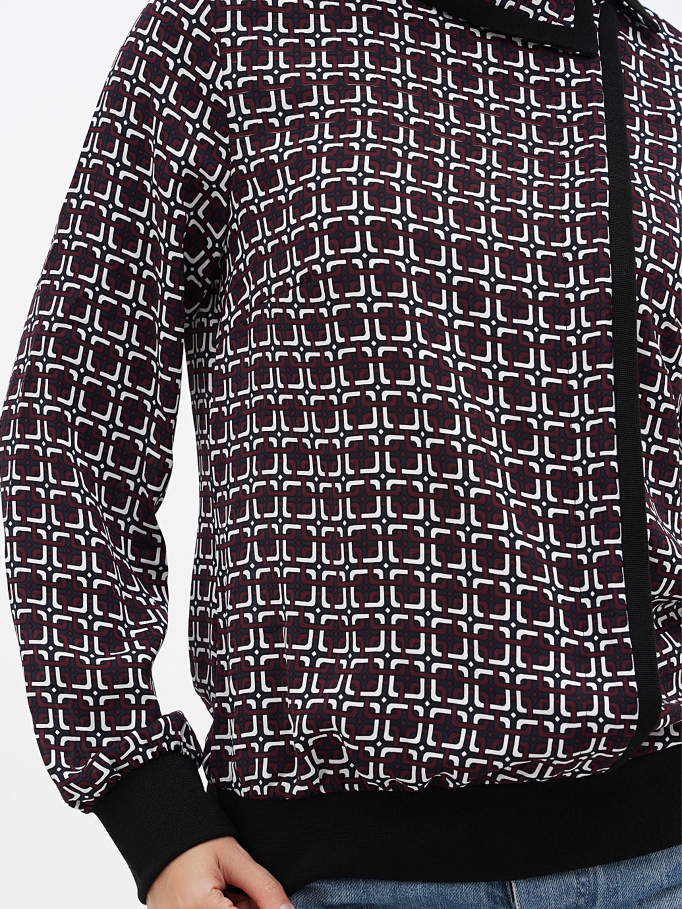 Блуза Sassofono модель A271-SC-3508_бордовый Фото