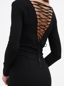 Платье макси Sassofono модель A271-CL-2675 Фото