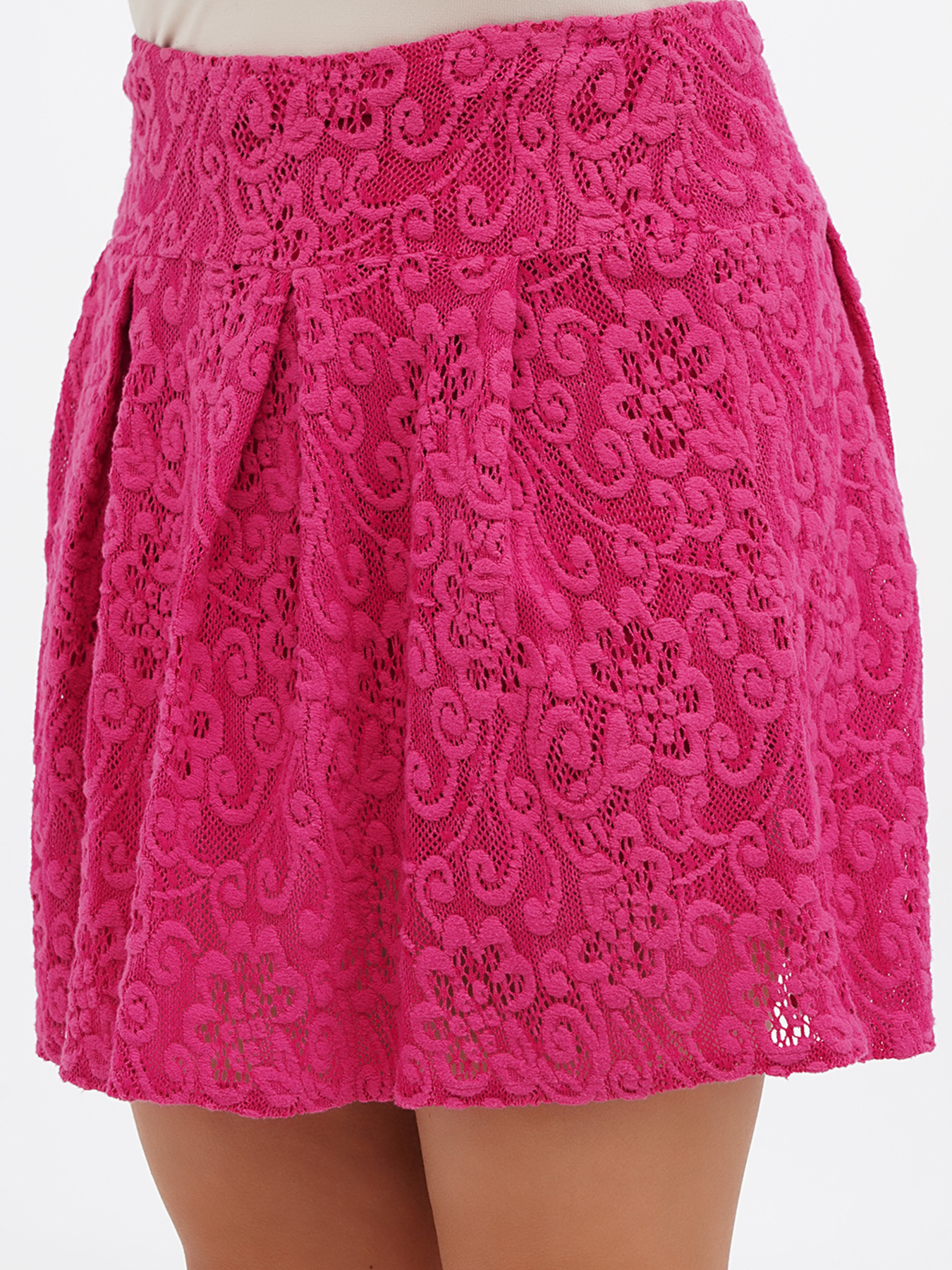 Юбка мини Sassofono модель A271-SC-2457_фуксия Фото