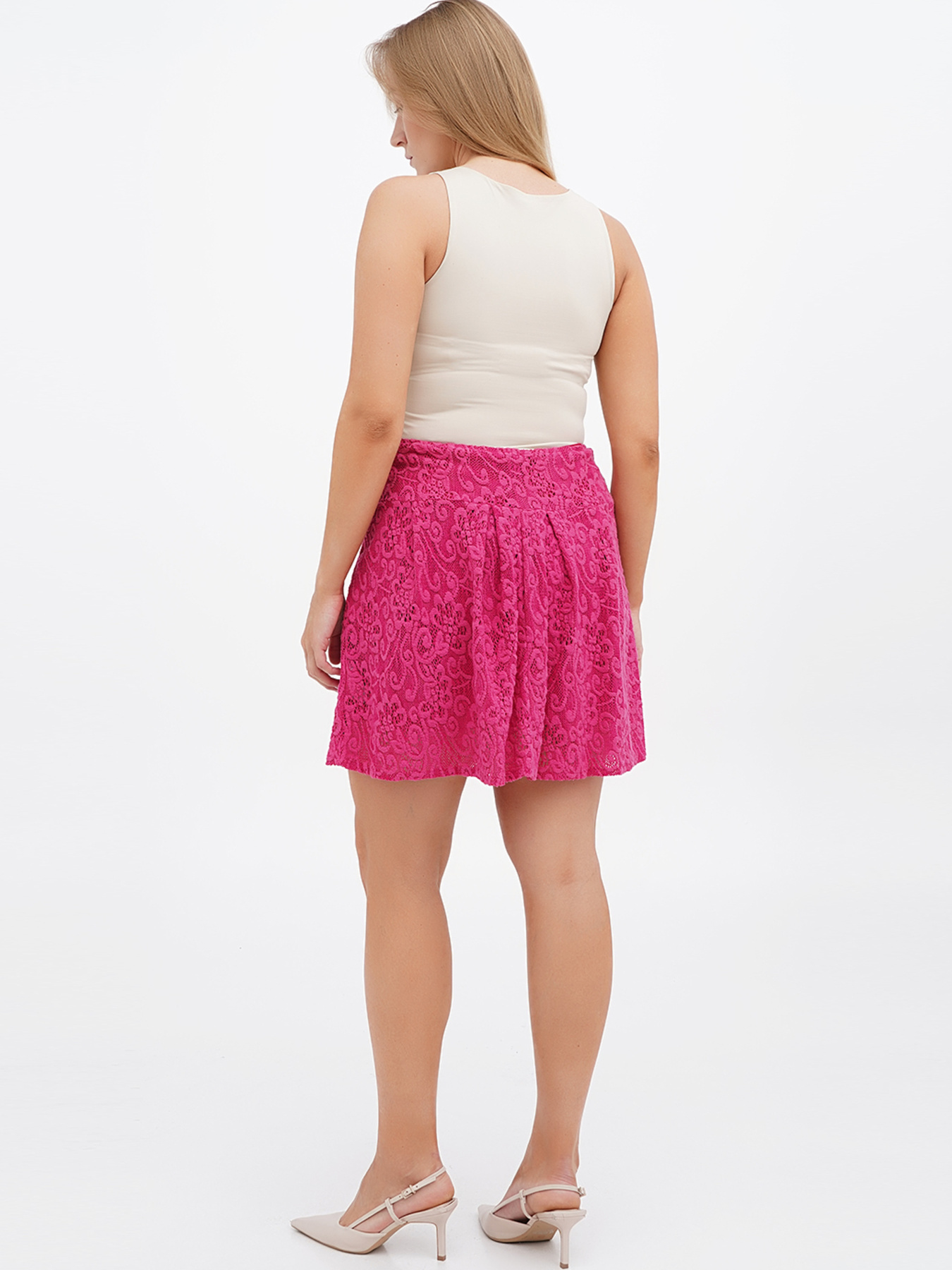 Спідниця міні Sassofono модель A271-SC-2457_фуксия Фото