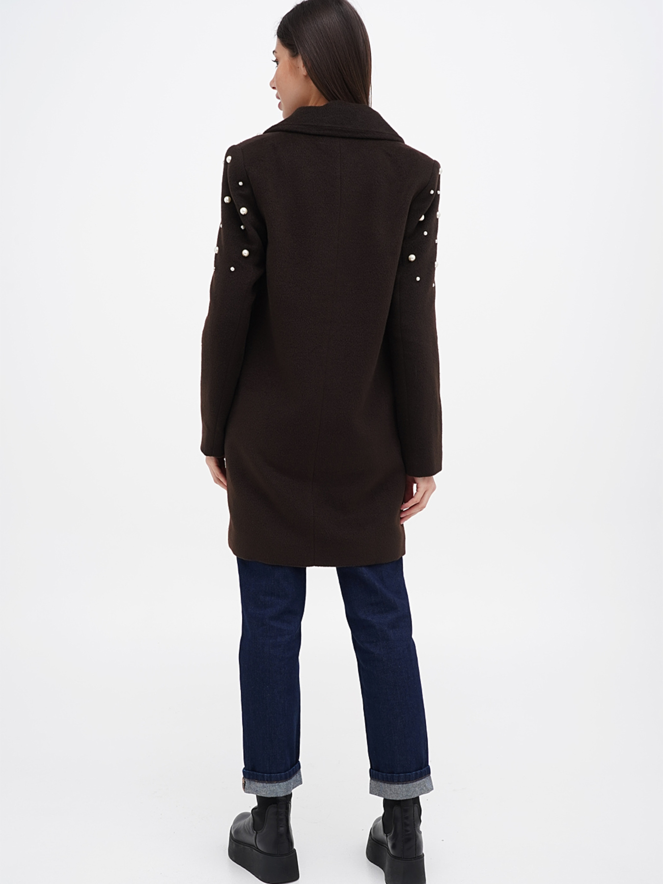 Пальто Sassofono модель A271-SC-2944_коричневый Фото