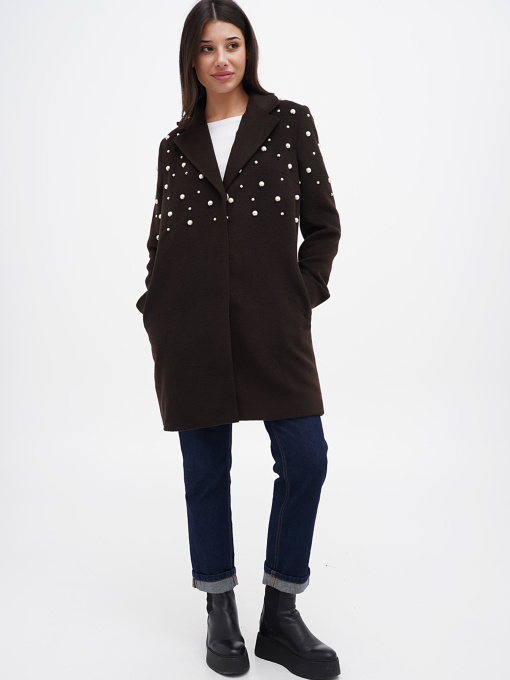 Пальто Sassofono модель A271-SC-2944_коричневый Фото