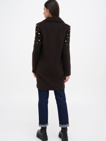 Пальто Sassofono модель A271-SC-2944_коричневый Фото