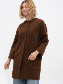 Пальто Sassofono модель A271-SF-3354_коричневый Фото