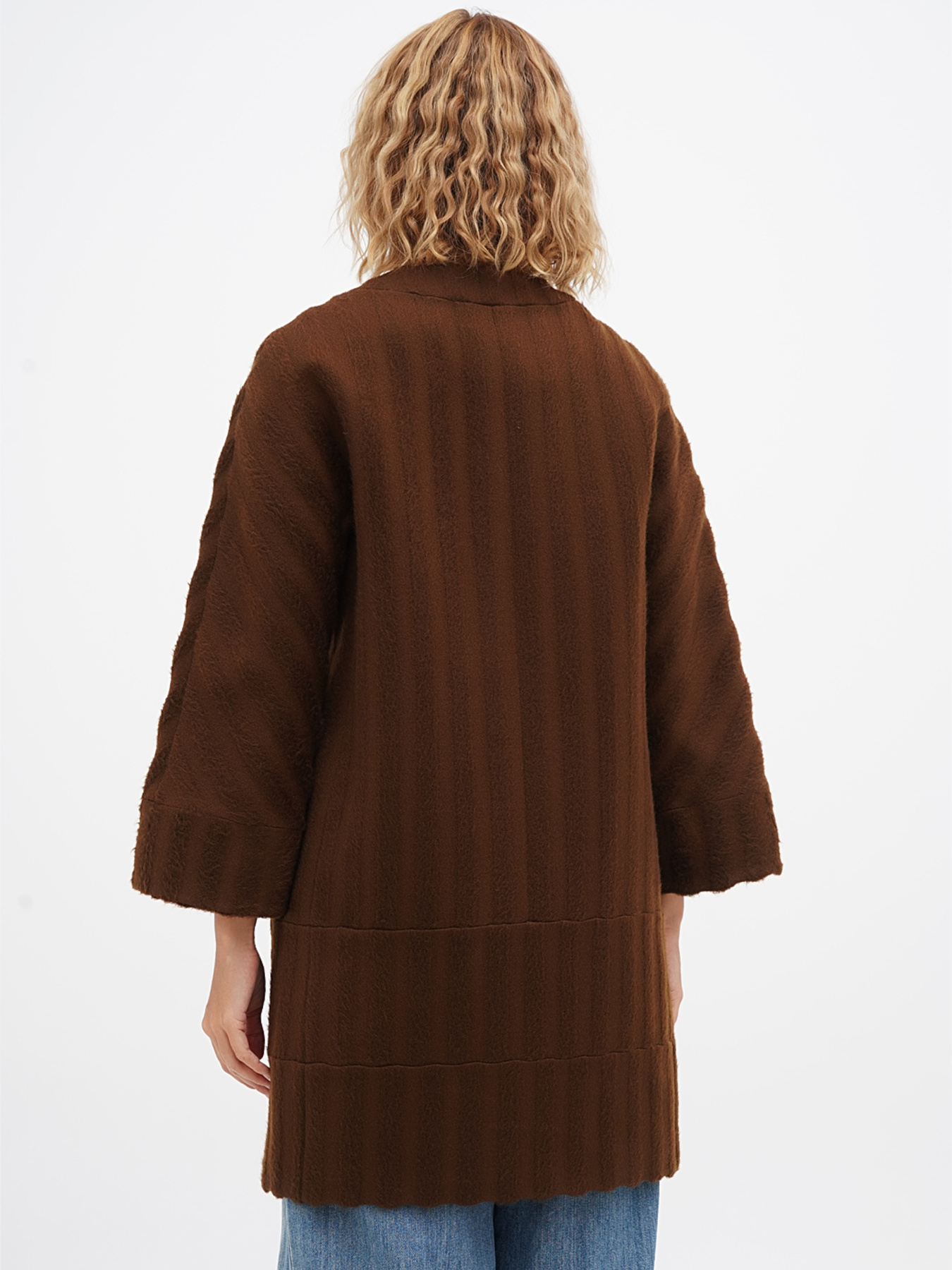 Пальто Sassofono модель A271-SF-3354_коричневый Фото