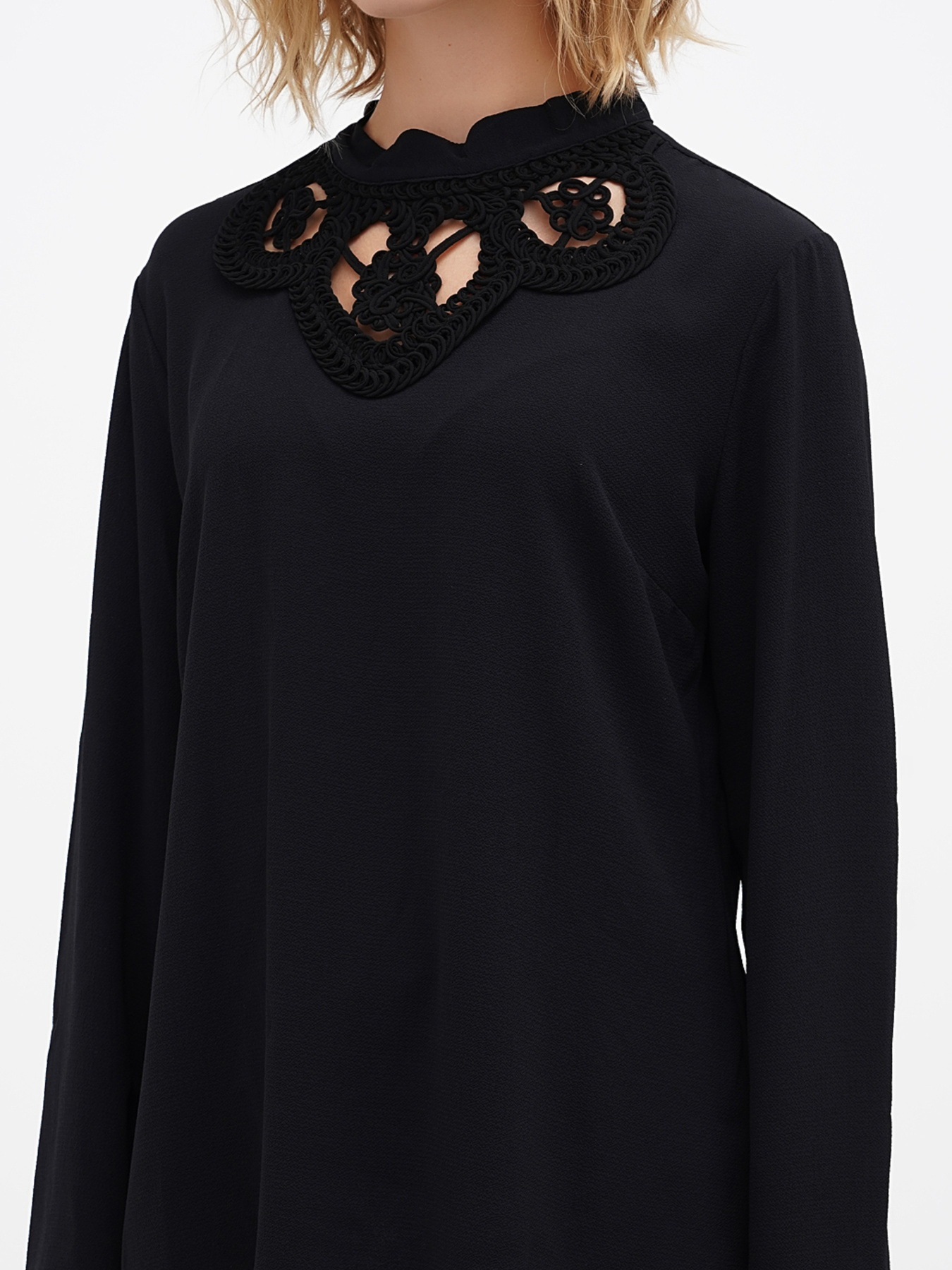 Блуза Sassofono модель A271-SC-1527_черный Фото