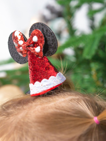 Заколка для волосся новорічна "Міккі Маус" MBM HOME модель DH-NY-46 COLOR Фото