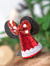 Заколка для волосся новорічна "Міккі Маус" MBM HOME модель DH-NY-46 COLOR Фото