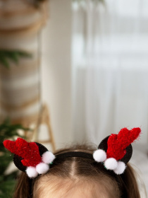 Обруч для волос новогодний "Микки Маус" MBM MY HOME модель DH-NY-44 BLACK Фото