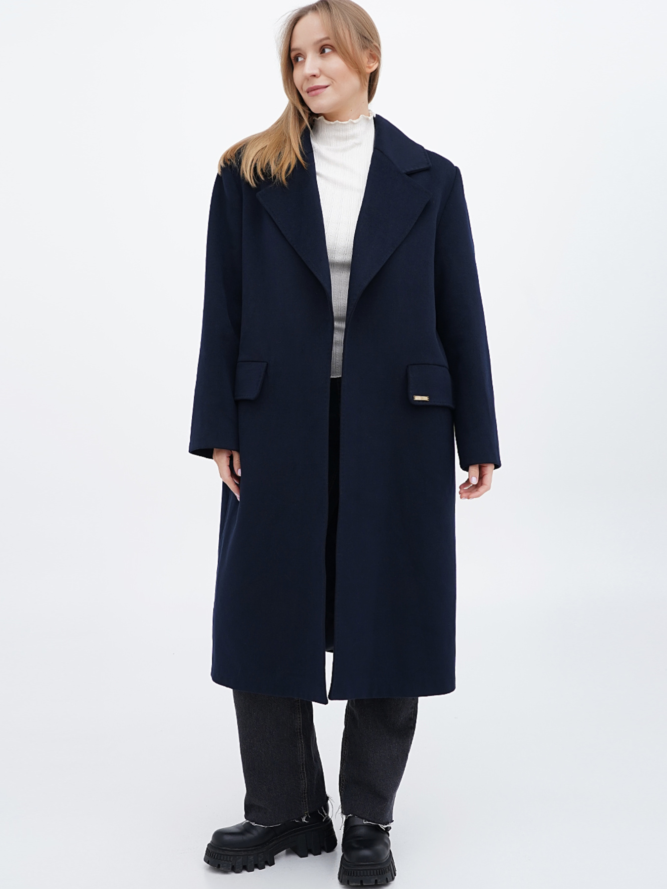 Пальто Sassofono модель A271-SC-2950_синий Фото