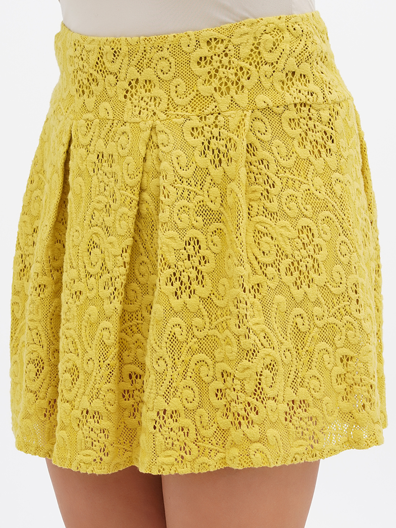 Юбка мини Sassofono модель A271-SC-2457_оливковый Фото