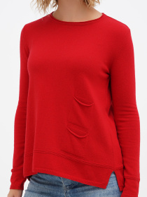 Джемпер Sassofono модель A271-SF-3596_красный Джемпер Sassofono модель A271-SF-3596_красный Фото