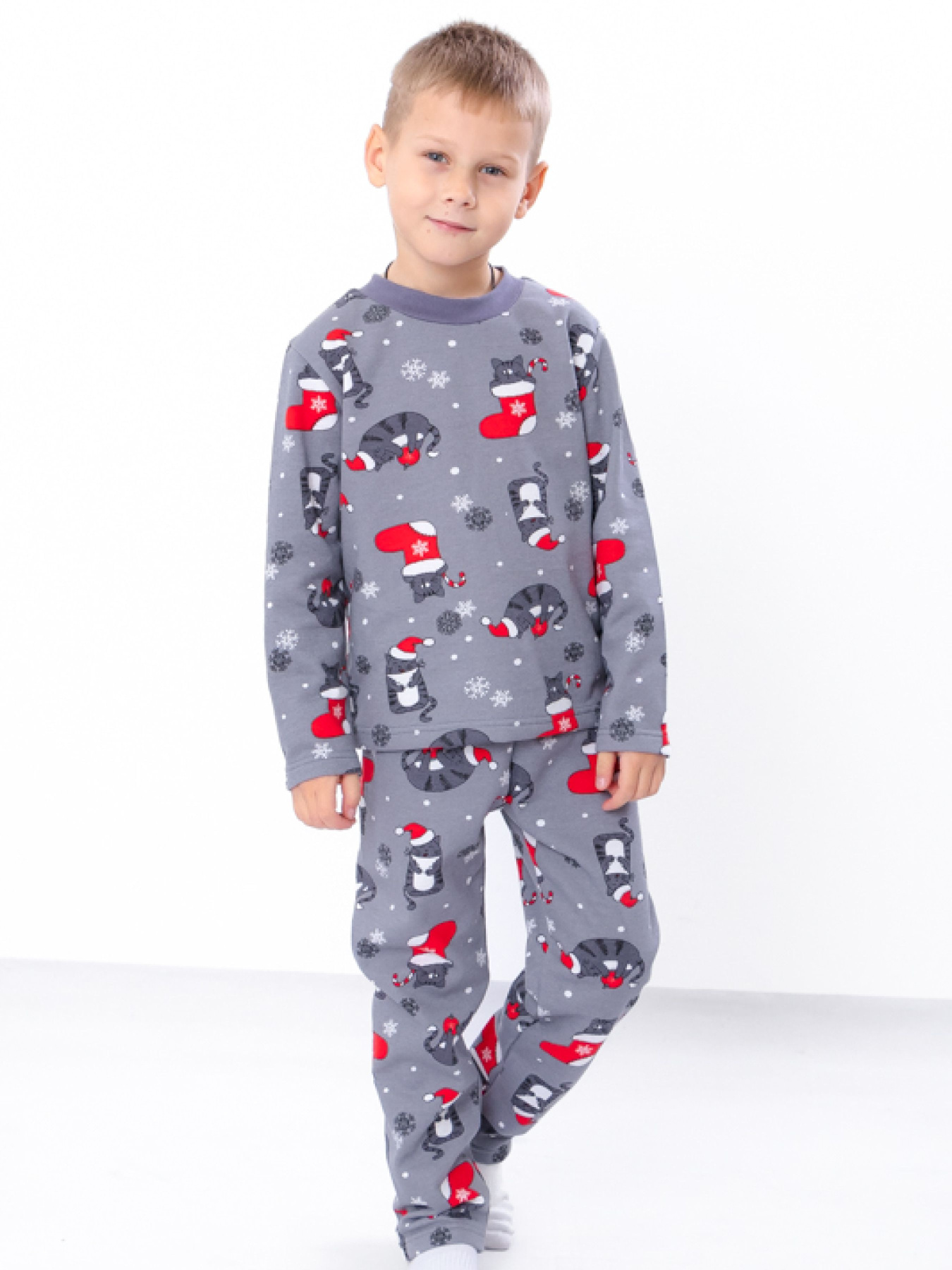 Пижама Носи своє модель 6076-kotiki-temno-srij Фото