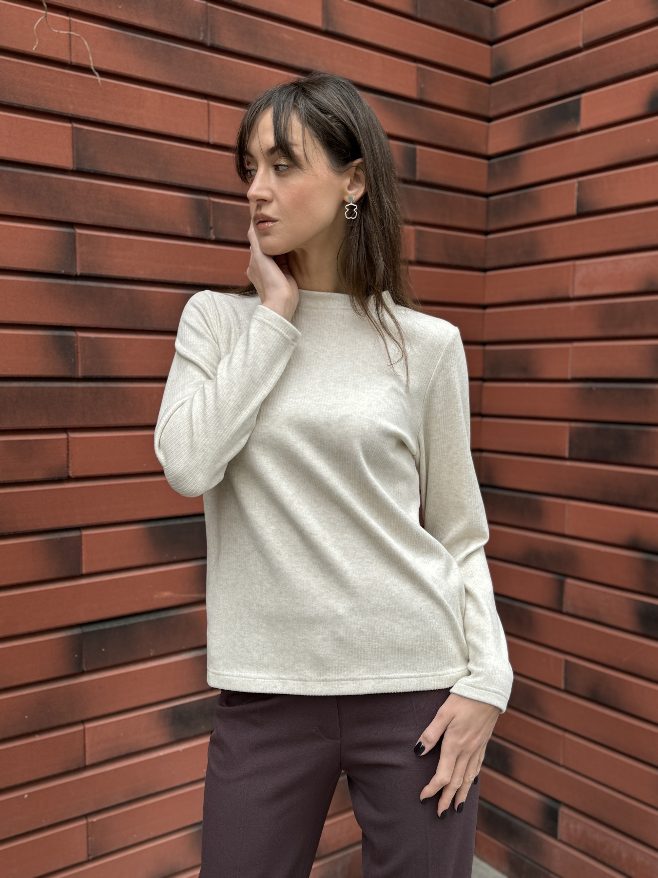 Лонгслив CAT ORANGE модель 1329c Фото