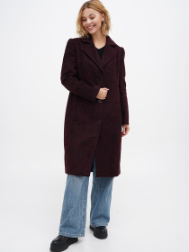 Пальто Sassofono модель A271-SC-1497_бордовый Фото