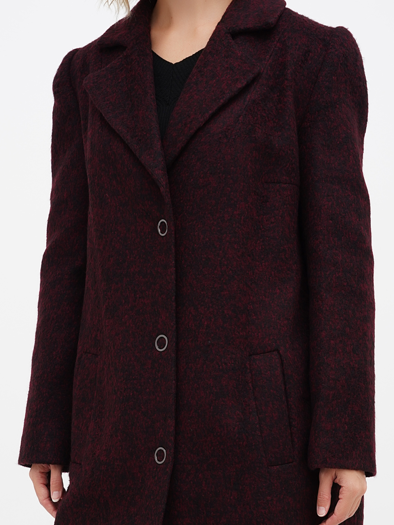 Пальто Sassofono модель A271-SC-1497_бордовый Фото