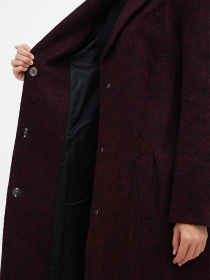 Пальто Sassofono модель A271-SC-1497_бордовый Фото
