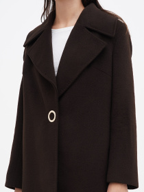 Пальто Sassofono модель A271-SC-1493_коричневый Фото