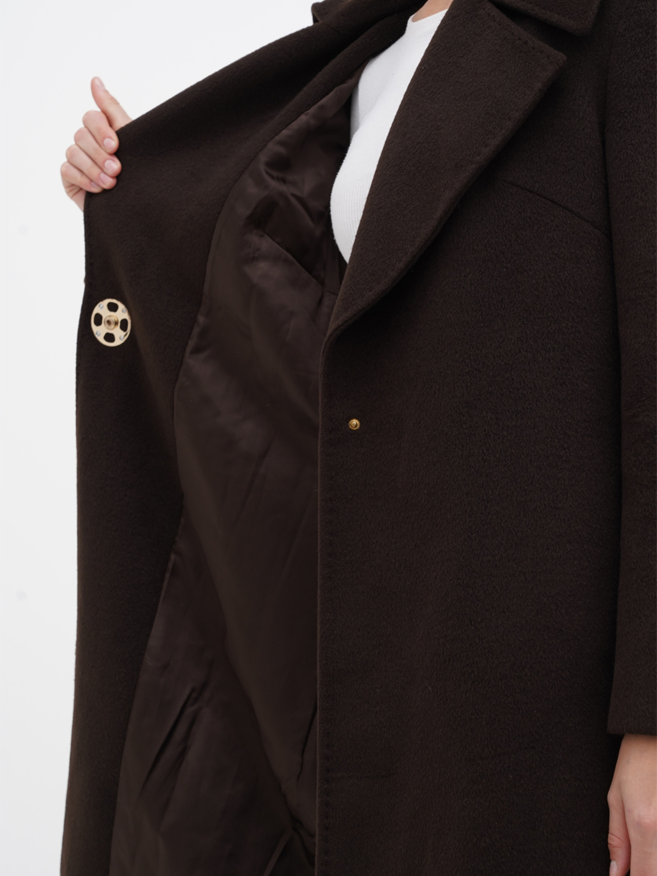 Пальто Sassofono модель A271-SC-1493_коричневый Фото