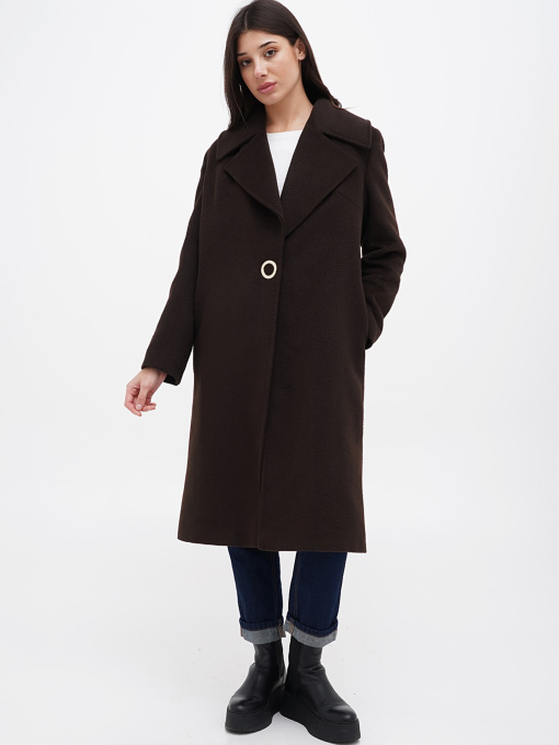 Пальто Sassofono модель A271-SC-1493_коричневый Фото