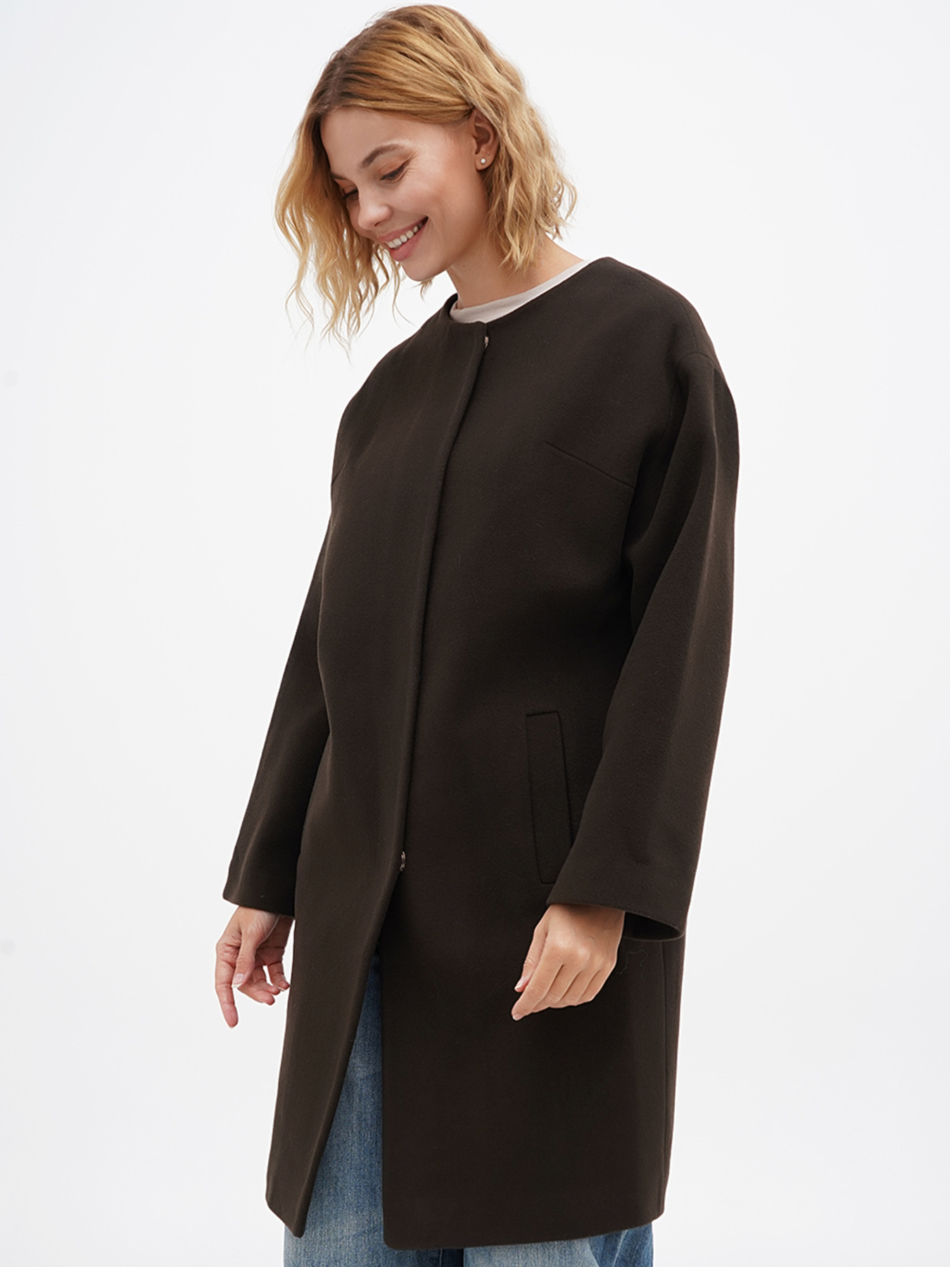 Пальто Sassofono модель A271-SF-1428_хаки Фото