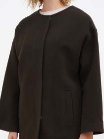 Пальто Sassofono модель A271-SF-1428_хаки Фото