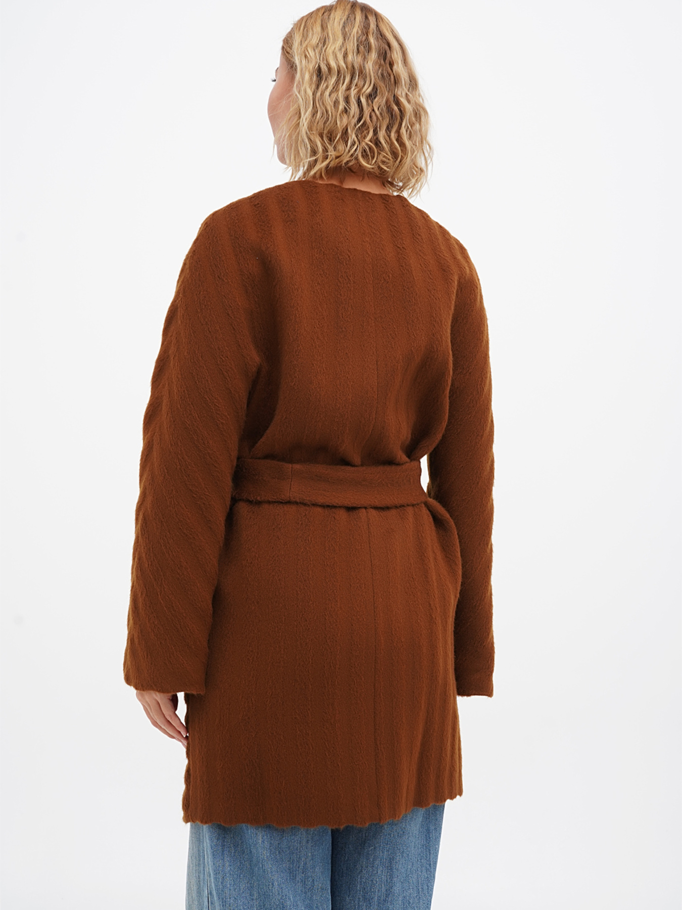 Пальто Sassofono модель A271-SF-1420_коричневый Фото