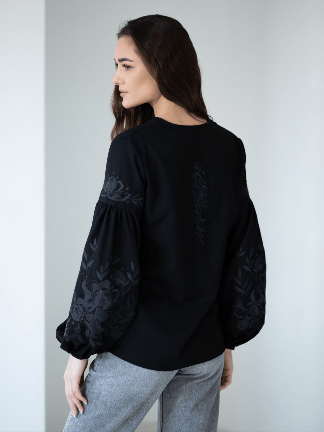 Вишита сорочка Едельвіка модель 33-23-00black Фото