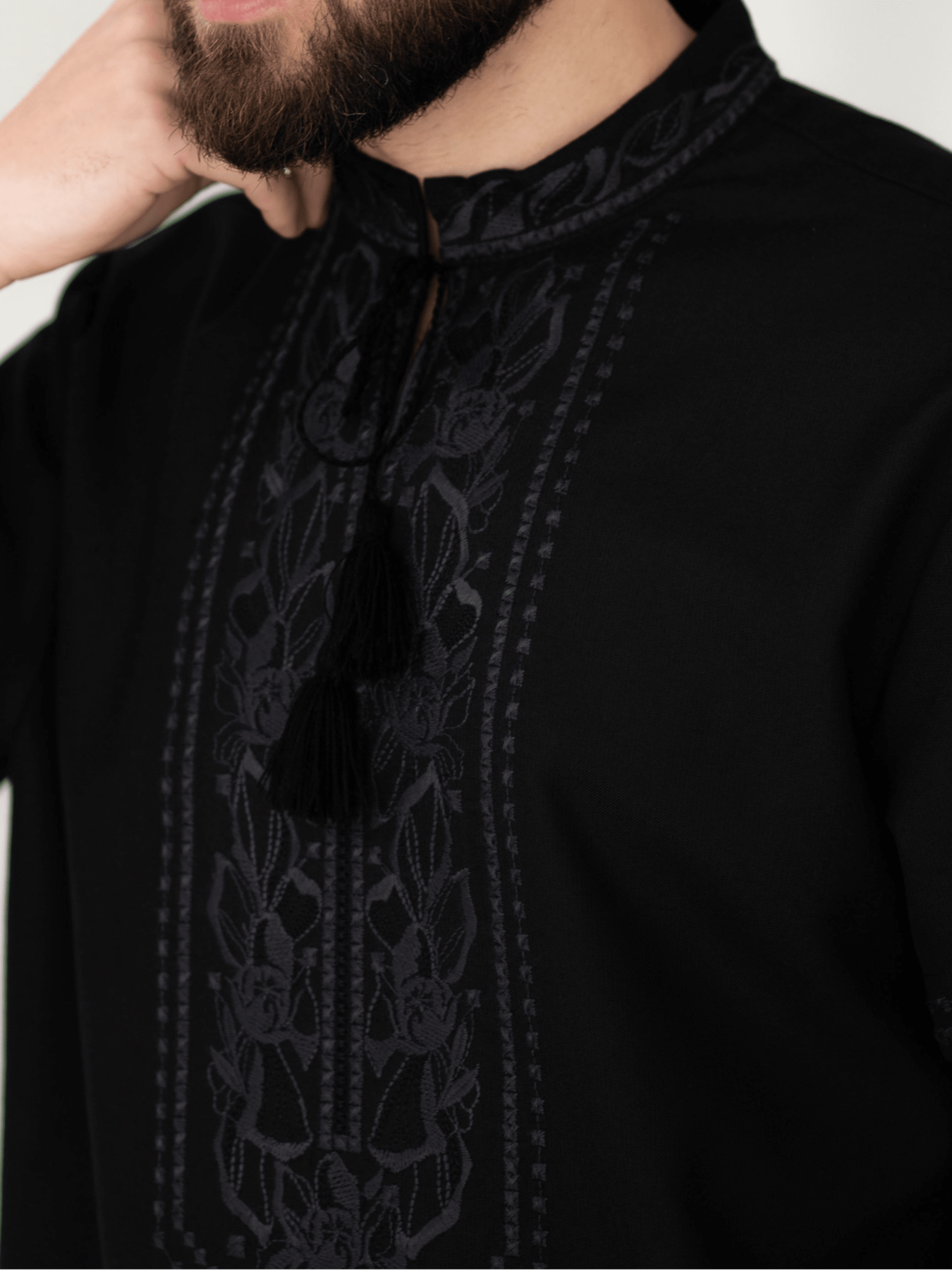 Вишита сорочка Едельвіка модель 34-23-00black Фото