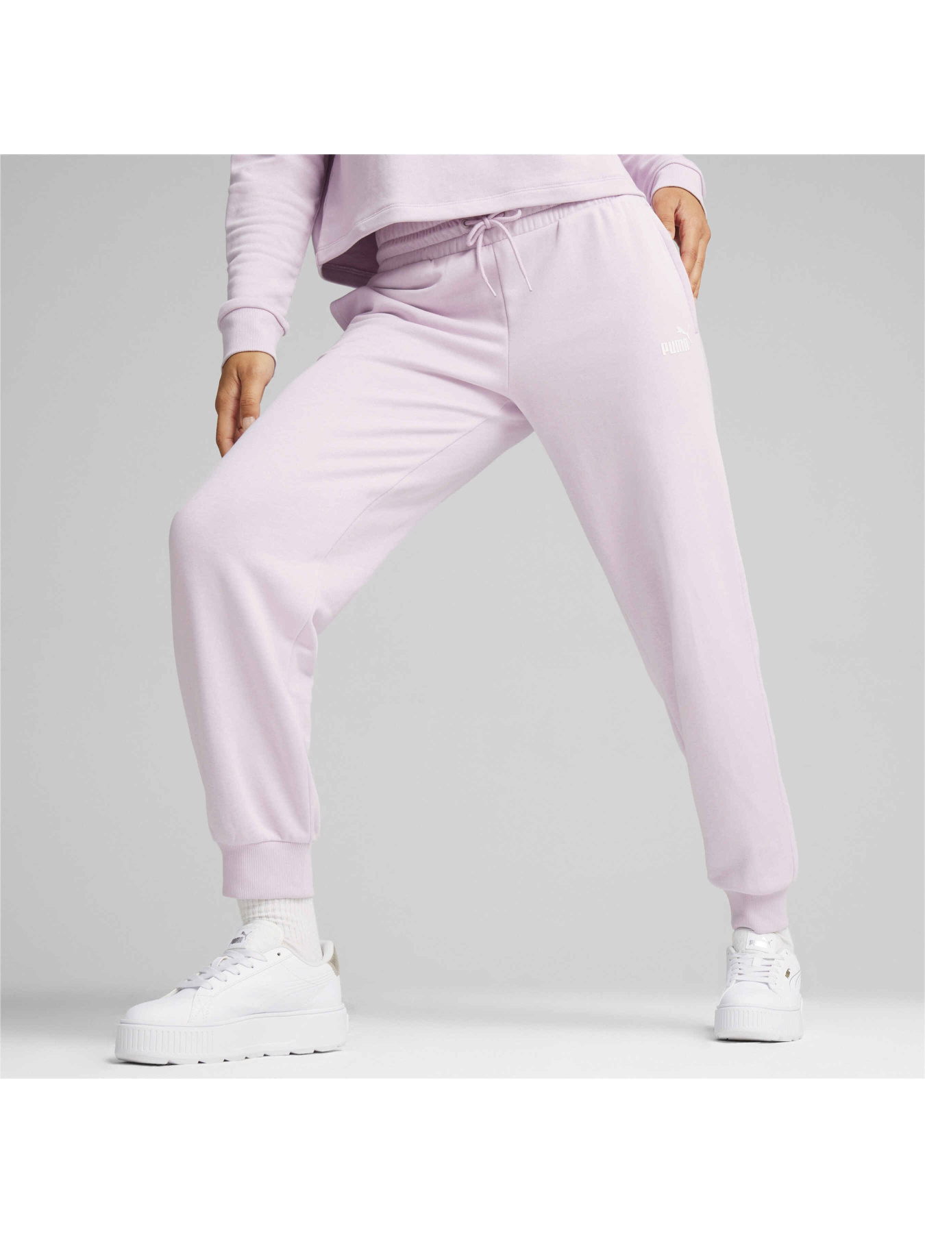 Джоггеры PUMA Ess+ Small Logo Hw Pants Tr модель 678744 Фото