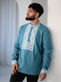 Вышитая рубашка Едельвіка модель 905-18-00aqua Фото