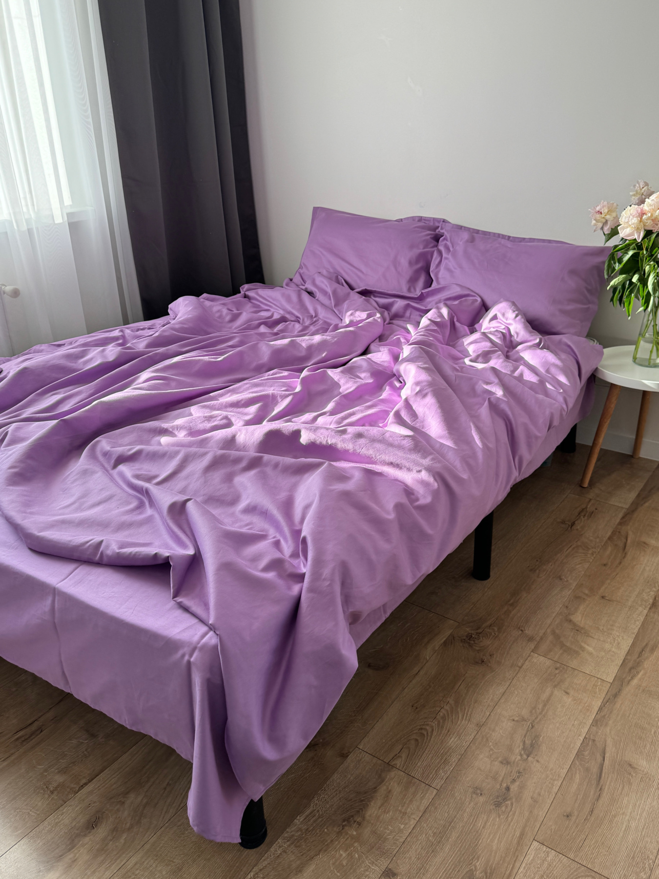 Простирадло без резинки бузок Cozy модель 9477600 Простирадло без резинки бузок Cozy модель 9477600 Фото