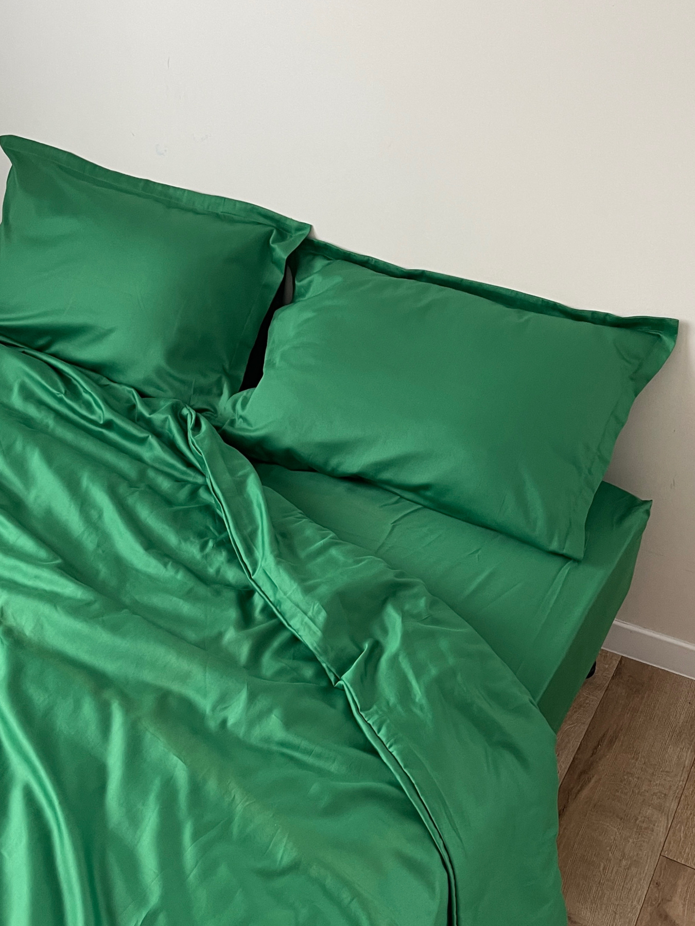 Простирадло без резинки зелене Cozy модель 9700840 Простирадло без резинки зелене Cozy модель 9700840 Фото