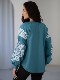 Вышитая рубашка Едельвіка модель 899-18-00aqua Фото