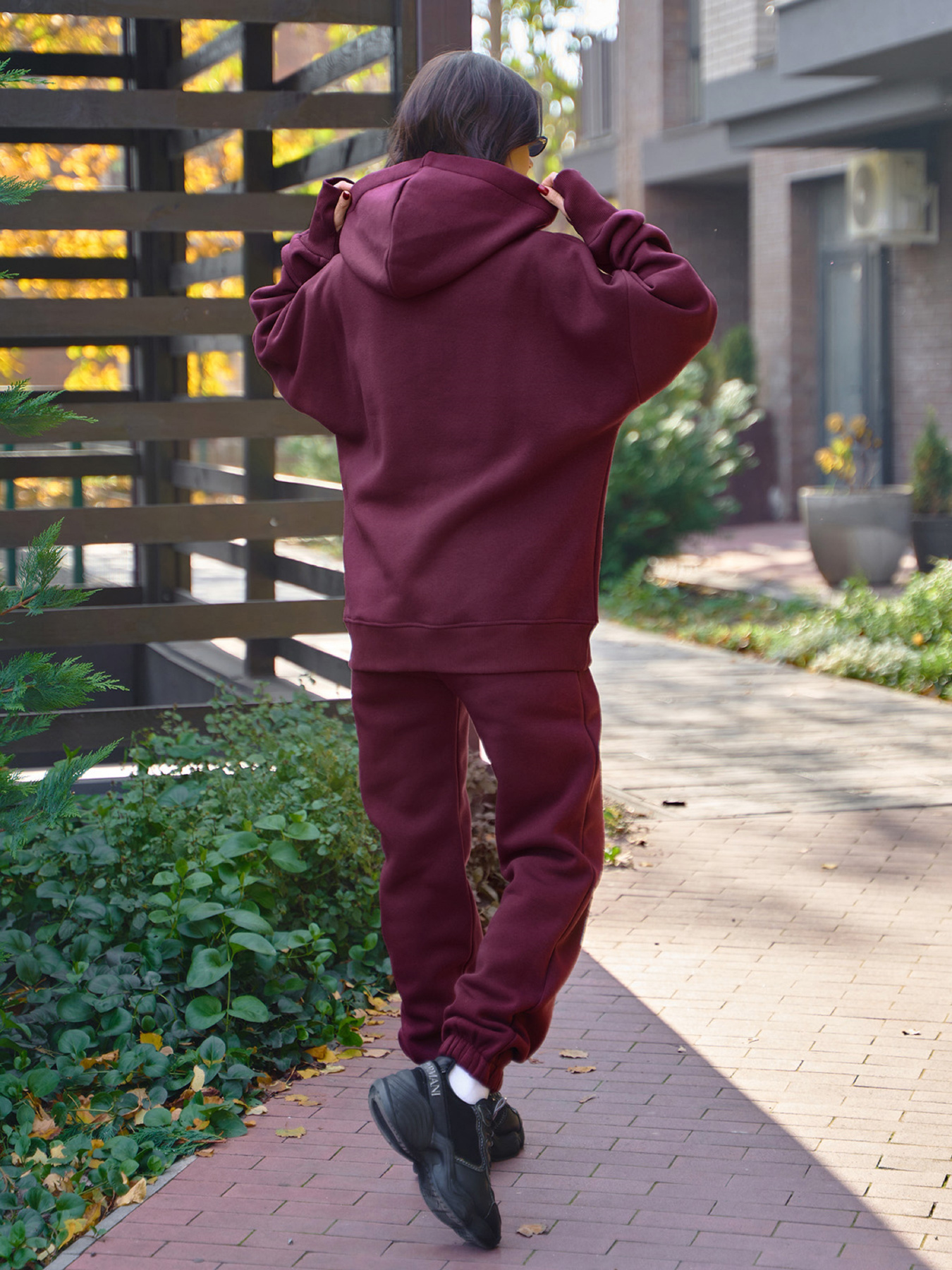 Костюм ISSA Plus модель 14274_темно_бордовый Фото