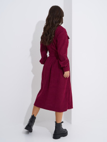 Платье миди ISSA Plus модель SA-561_бордовый Фото