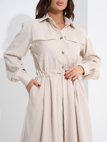 Платье миди ISSA Plus модель SA-561_молочный Фото