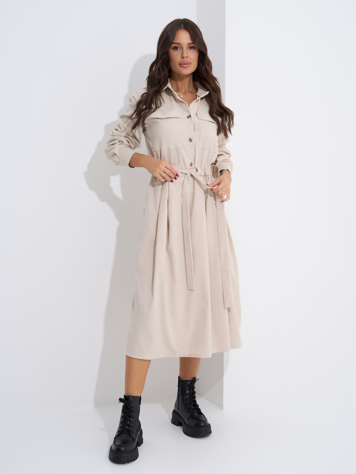 Платье миди ISSA Plus модель SA-561_молочный Фото