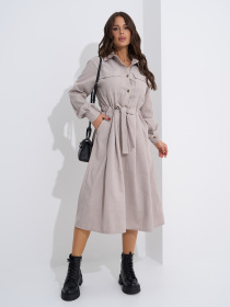 Платье миди ISSA Plus модель SA-561_серый Фото