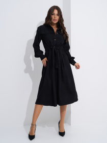 Платье миди ISSA Plus модель SA-561_черный Фото