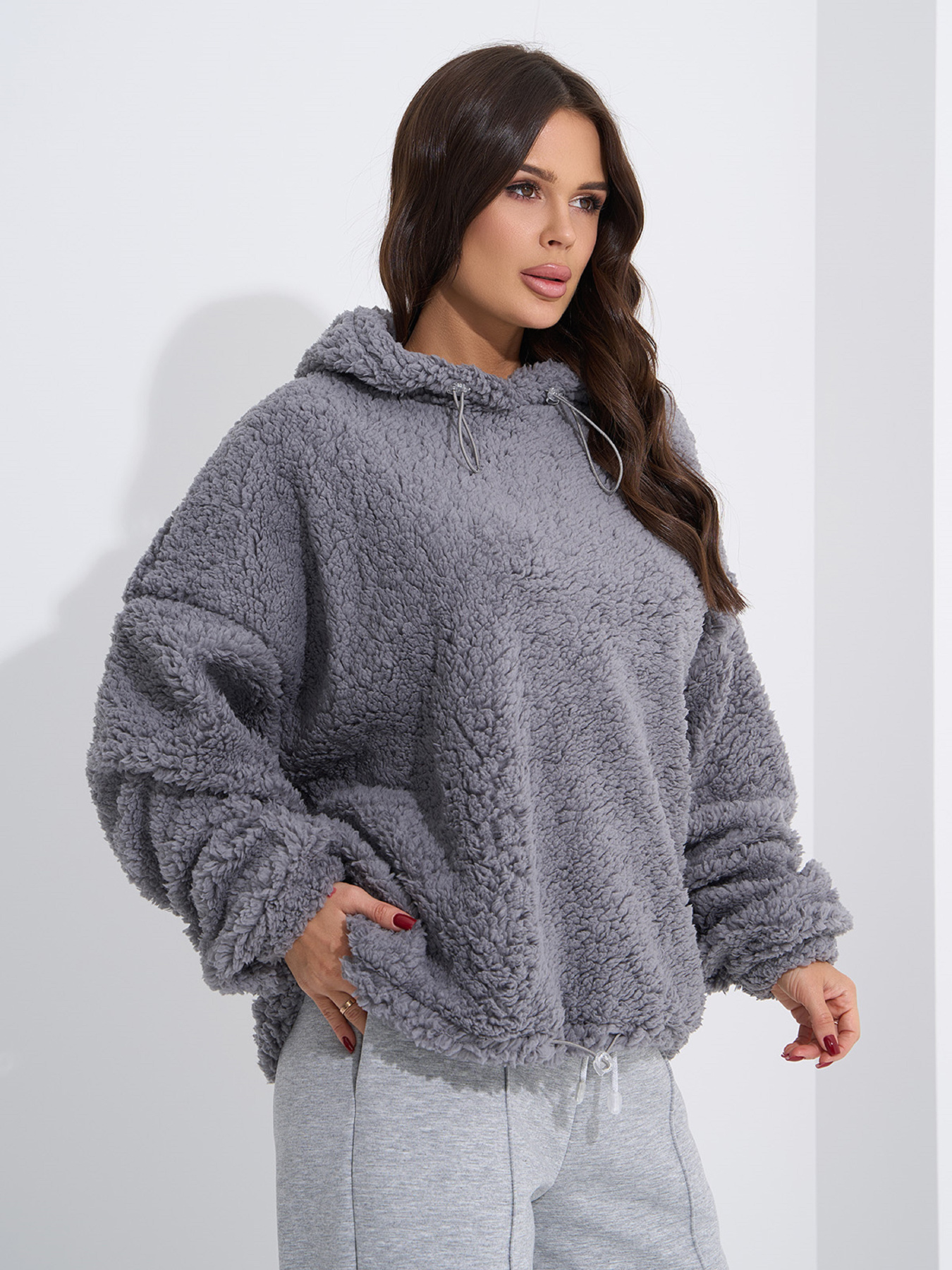 Худи ISSA Plus модель 13580_серый Фото