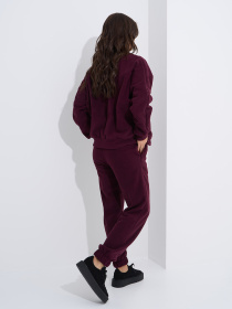Повседневный костюм ISSA Plus модель 14866_темно_бордовый Фото