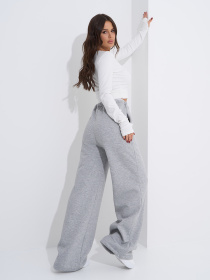 Штани палаццо ISSA Plus модель 14909_серый Фото