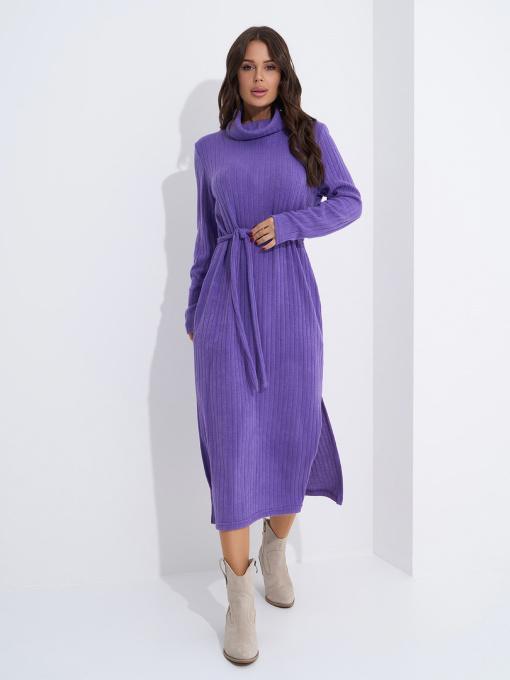 Сукня міді ISSA Plus модель 14938_сиреневый Фото