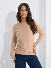 Лонгслив ISSA Plus модель 14941_бежевый Фото