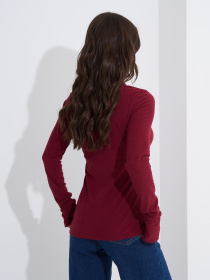 Лонгслів ISSA Plus модель 14941_бордовый Лонгслів ISSA Plus модель 14941_бордовый Фото