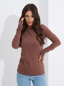 Лонгслів ISSA Plus модель 14941_коричневый Фото