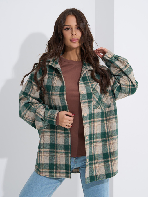 Рубашка ISSA Plus модель 14943_мультиколор Фото