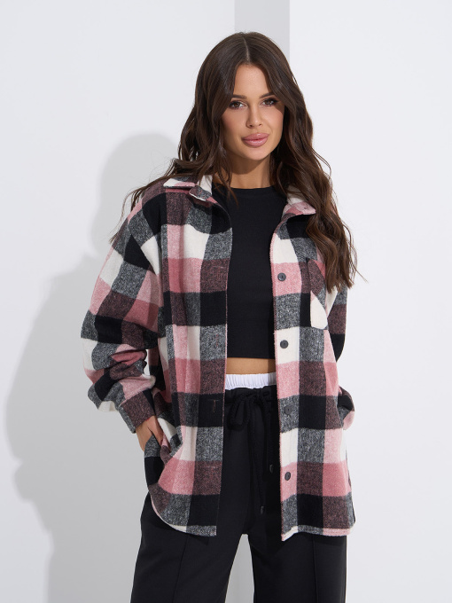 Рубашка ISSA Plus модель 14944_мультиколор Фото